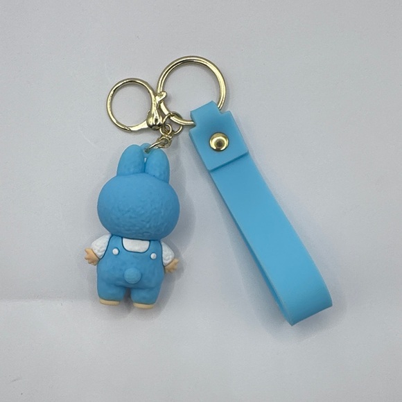 NEW Labubu Boom! Blue Monster Keychain - Adorable! - Picture 2 of 2